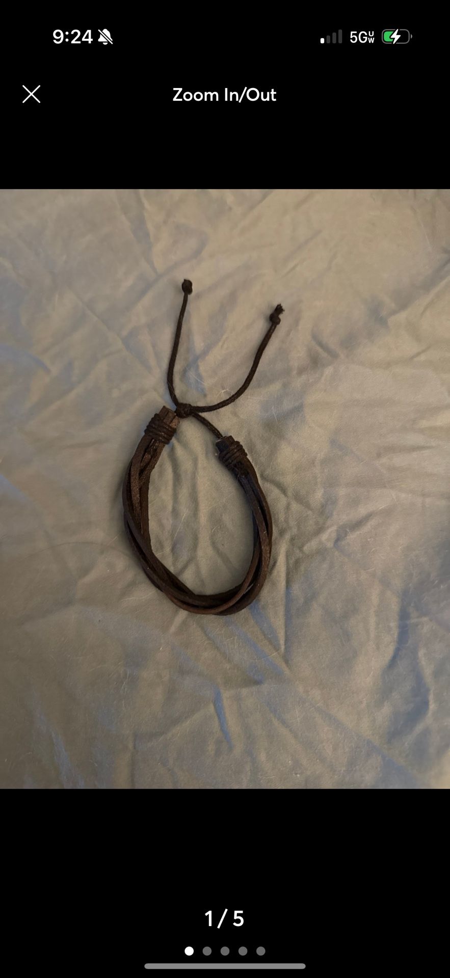 Black Leather Bracelet