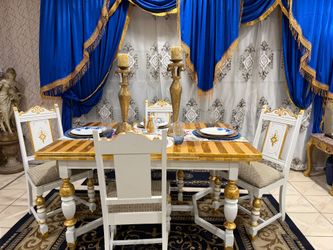 7 piece dining table set, excellent condition