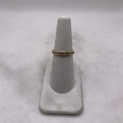 14kt Yellow Gold Diamond Engagement Style Band 