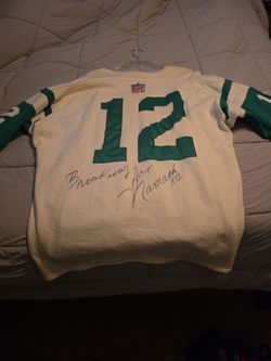 Joe namath autograph jersey