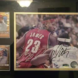 Lebron james and Carmelo Anthony Signed Memorabilia
