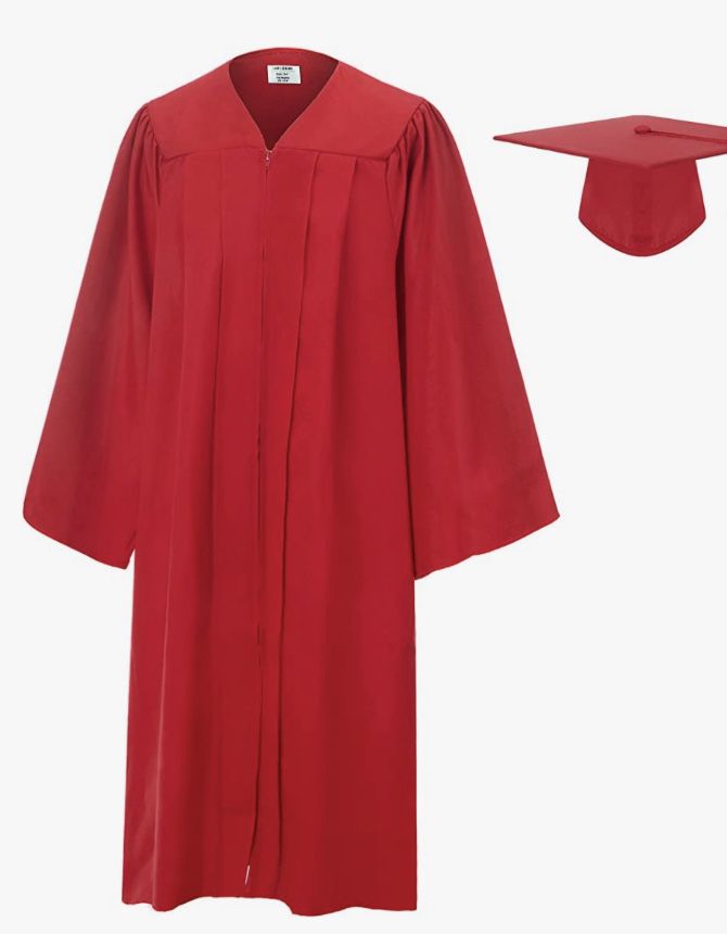 NEW GRADUATION CAP AND GOWN