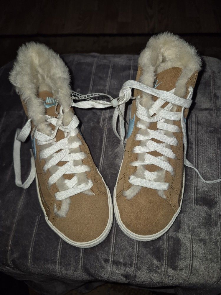 Nike Shoes Blazer Faux Fur Lined Cold Weather Boots 