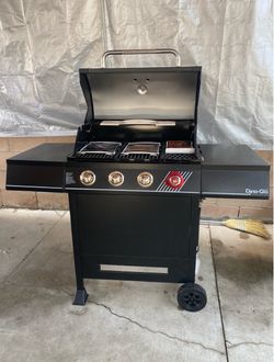 Dyna-Glo 4-Burner Propane Gas Grill in Matte Black