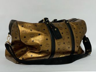 MCM Duffle Bag Metallic Visetos