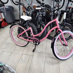 Brand New Volcom Tuesday Pink Is Punk Cruiser Bike