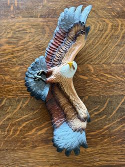 Vintage Bald Eagle Wall Sculpture Flying Eagle Patriotic American Decor Large