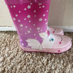 Rain Boots For Girls Pink 13 