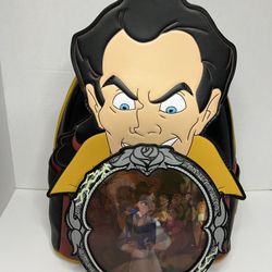 Loungefly Beauty and the Beast Gaston Villains Scene Mini Backpack New with tags