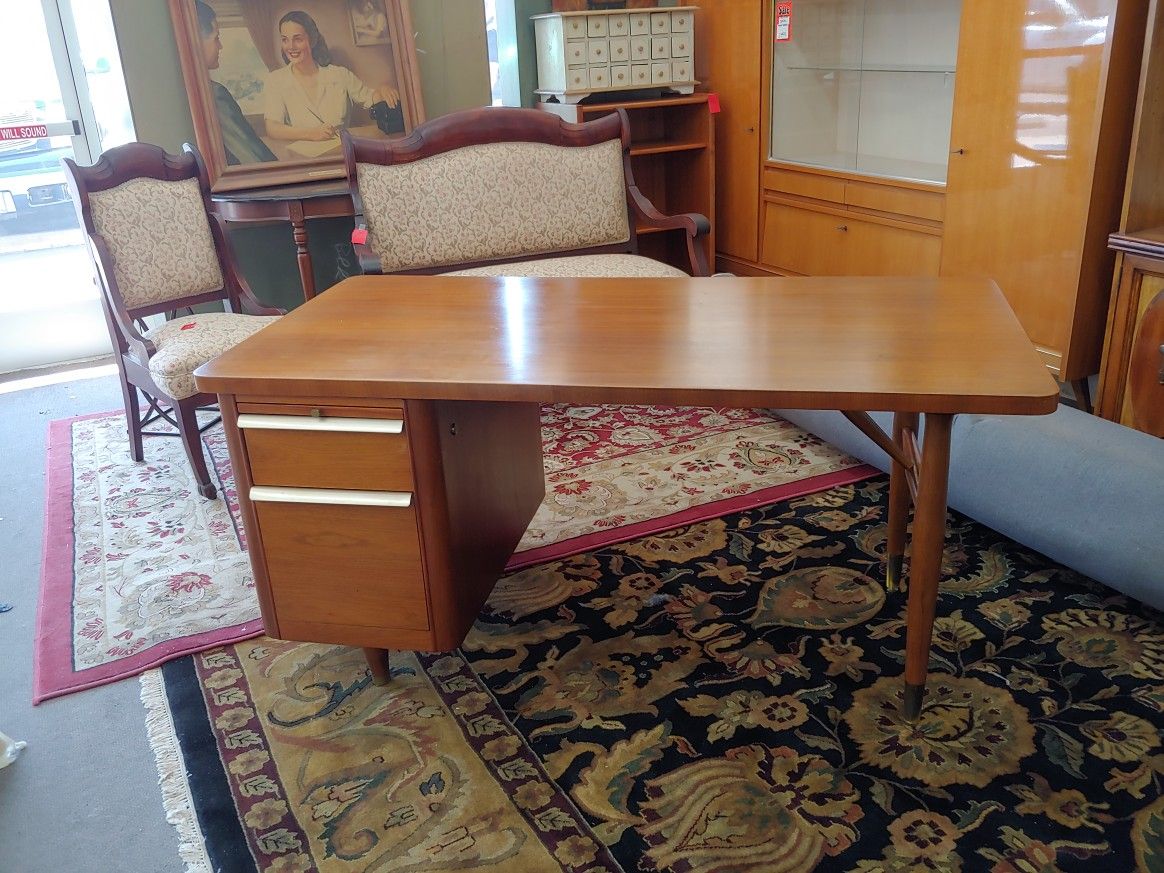 Mid Century Modern Teak Desk