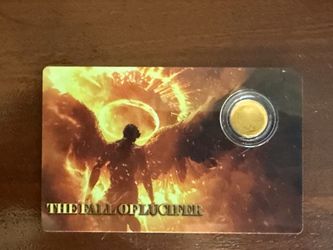 Gold Coin .9999 1/1000 Troy Ounce - the fall of Lucifer - 2026 republic of Liberia