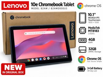 Lenovo 10e Chromebook Tablet 10.1" 4GB 32GB New in Box