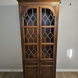 Sturdy Wood China Cabinet