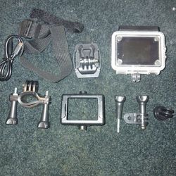 Like New GoPro Camera With Waterproof Case Plus Attachments 