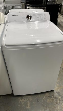 Samsung Top Load Washer – HE, Self Clean, White
