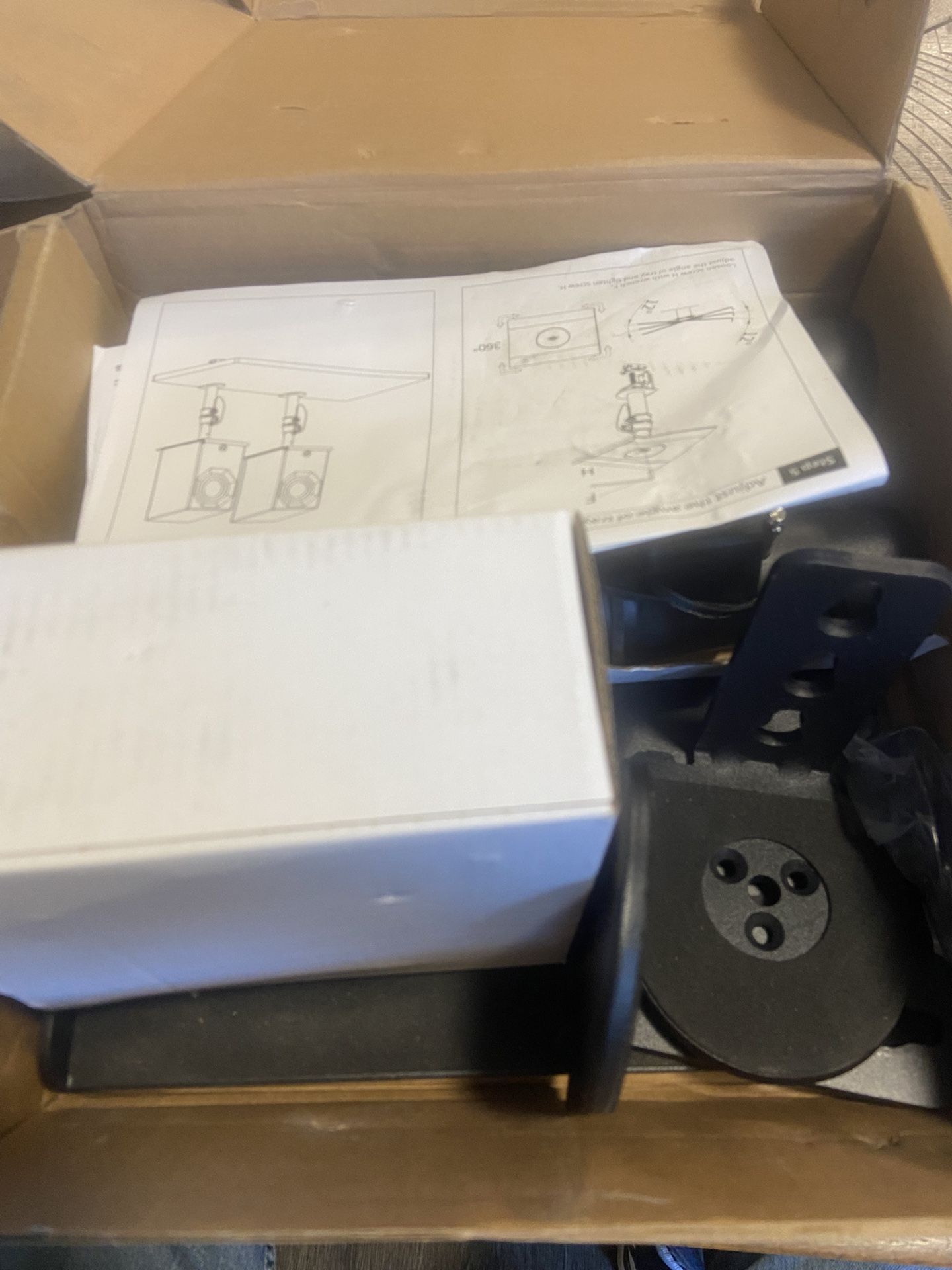 Set of 2 Desktop Clamp Speaker Stand
