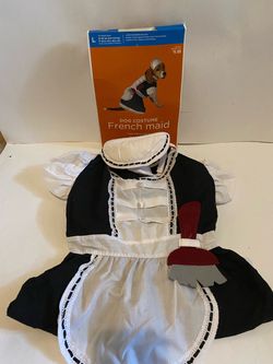 Dog costume French maid size large