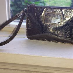 Michael Kors Gunmetal Wristlet