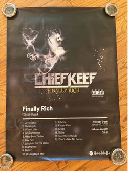 Rapper posters 38” x 28 Chief Keef,  Mac Miller,  Kodak Black