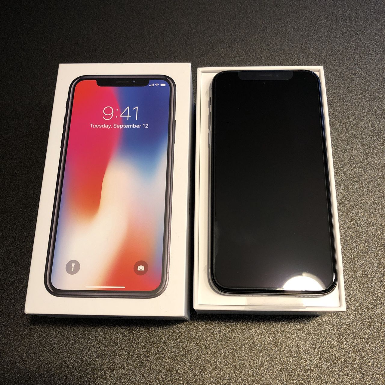 IPHONE X 64 GB GRAY FACTORY UNLOCKED WITH BOX AND ACCESSORIES