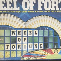 Wheel of Fortune Board Game #5555 Pressman 1985 Vintage Original 