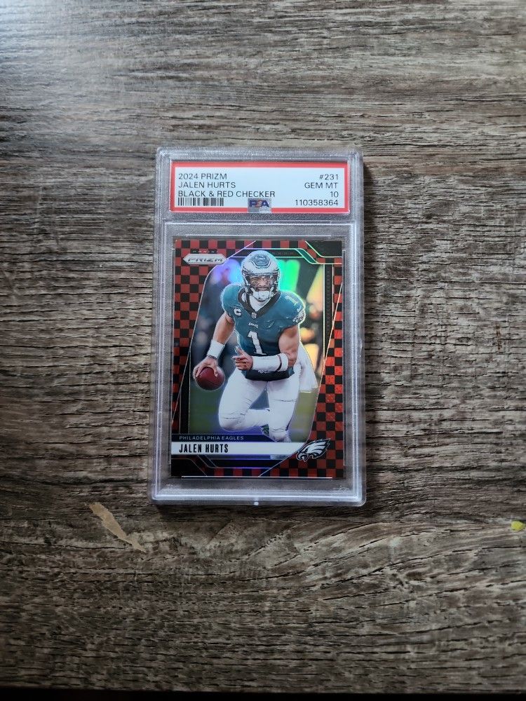 2024 Jalen Hurts (SSP) Black And Red Checker/PSA 10