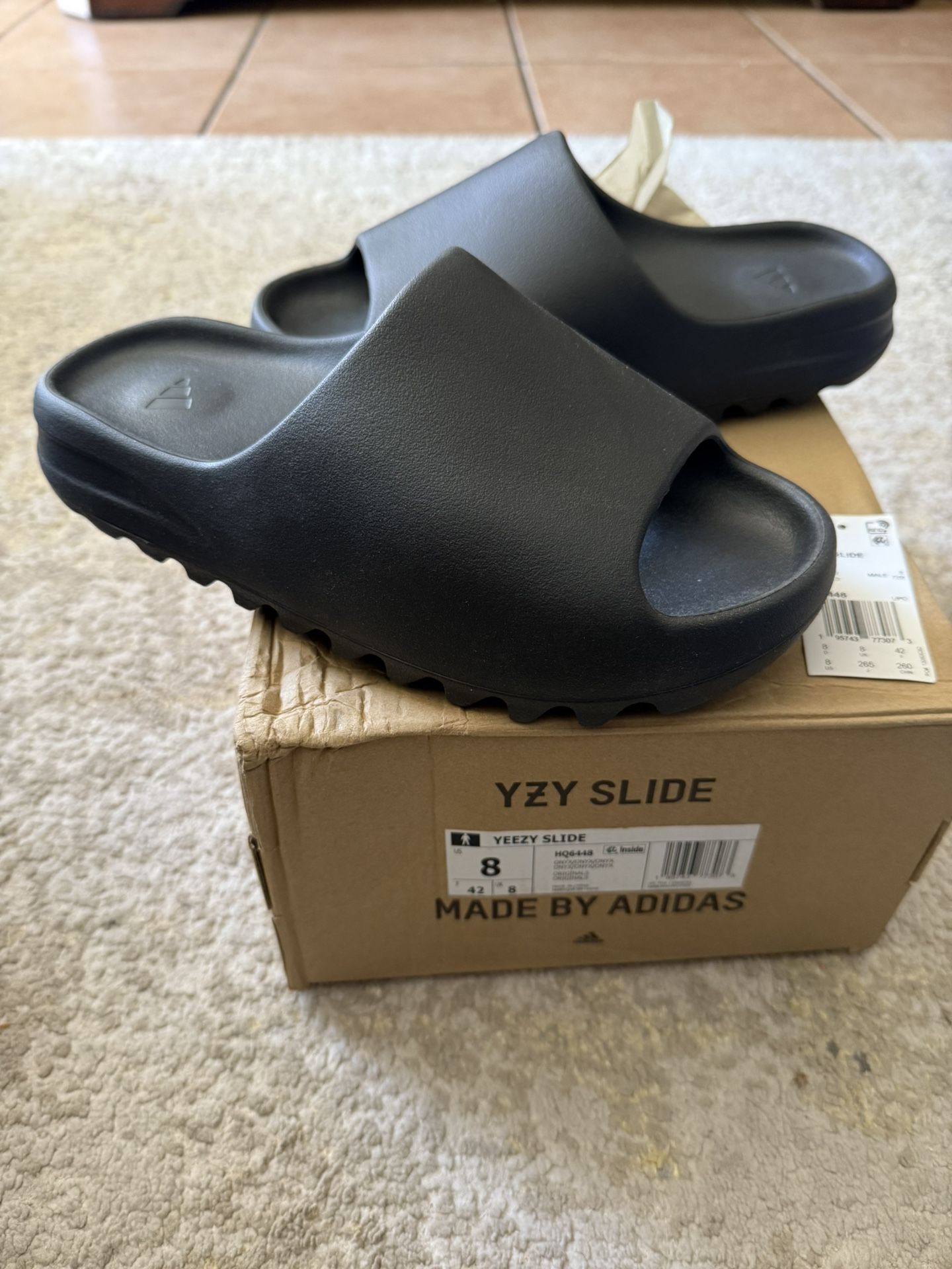 Brand New Authentic Yeezy Slides Onyx Size In Men, Not 350
