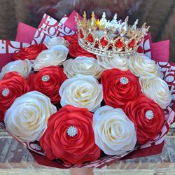 Ramo De Flores Muy De Liston Muy Bonito Para Cualquier Ocasion Mandeme Mensaje Si Tiene Preguntas