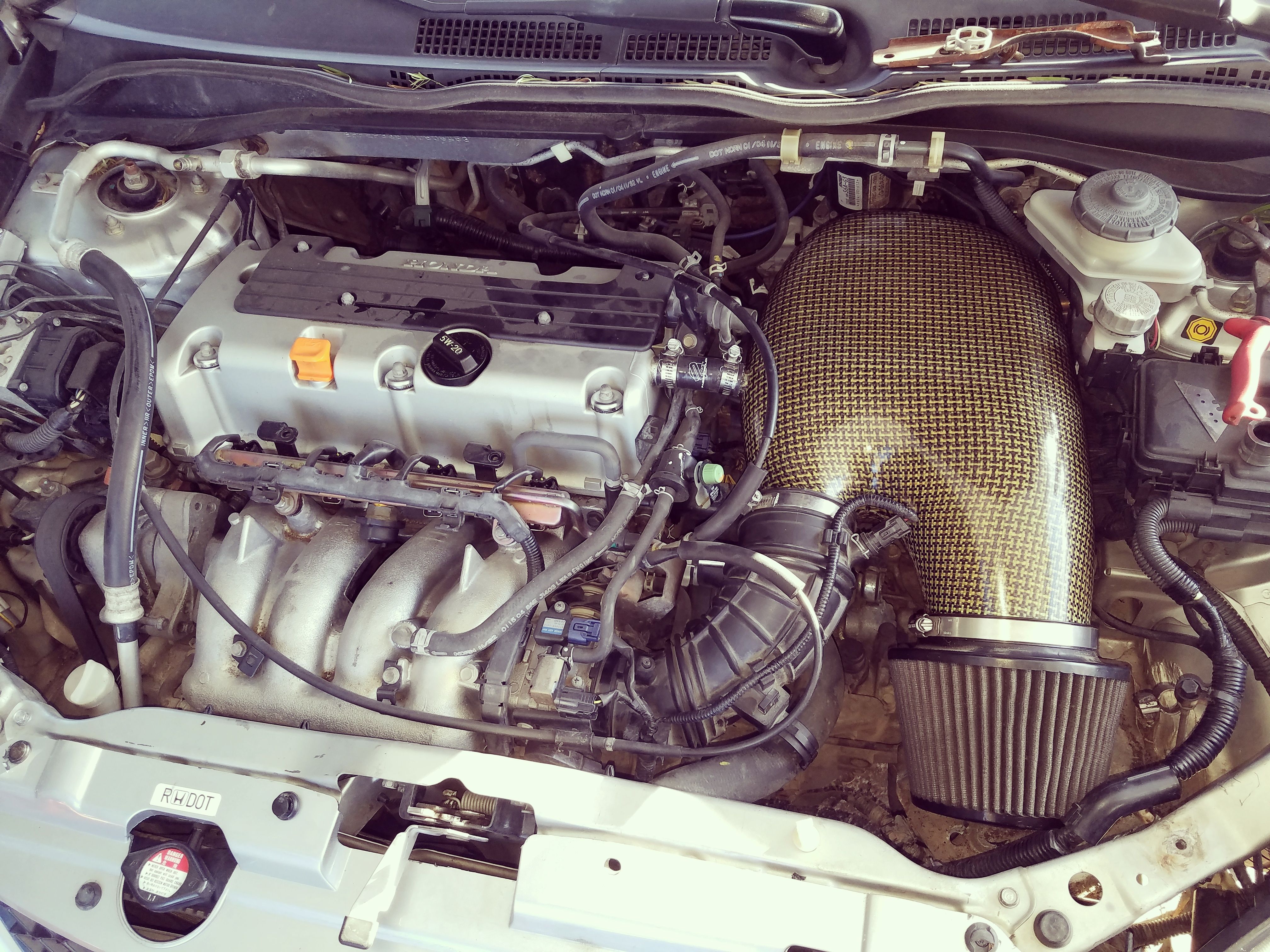 CARBON FIBER KEVLAR INTAKE PASSWORD JDM (PWJDM) K SERIES