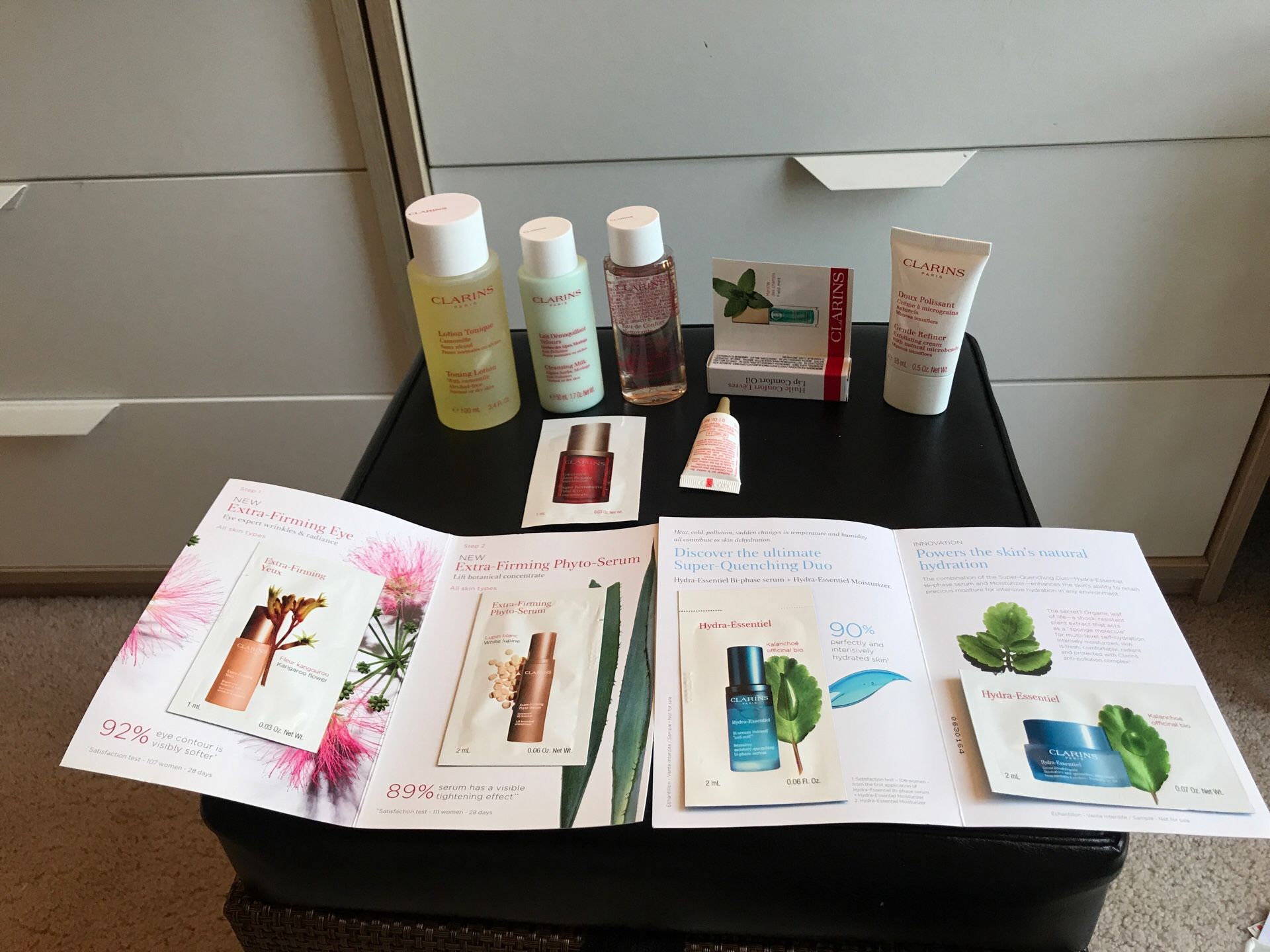 Clarins Travel set plus samples