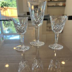 Waterford Lismore Crystal Cordial Sherry Glasses