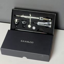 GAAHLERI Dual-Action Airbrush Kit – Complete with Multiple Cups, Lube & Box