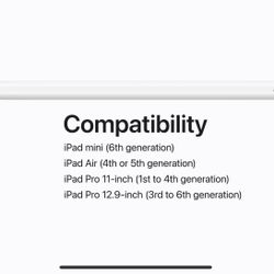 Apple Pencil 2nd Generation 