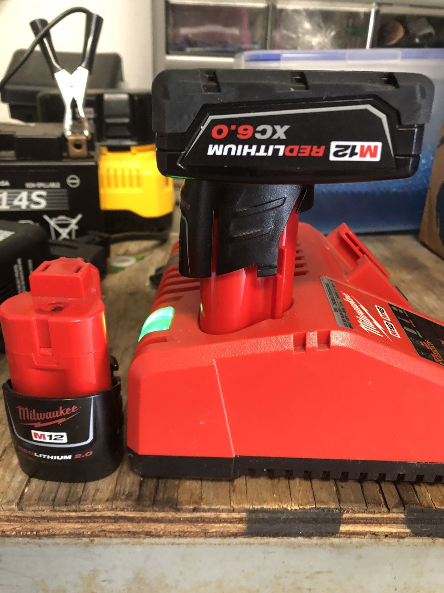Milwaukee m12 m18 charger m12 red lithium xc 6 0 2 0 batteries for