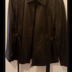 PETITE XL LEATHER JACKET....... CHECK OUT MY PAGE FOR MORE ITEMS