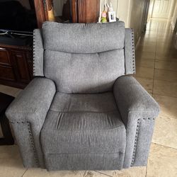 Grey Recliner 