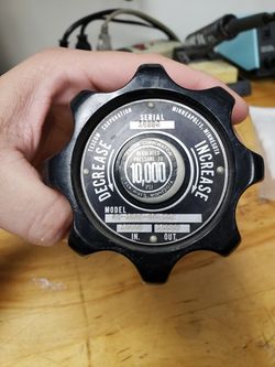 Tescom 10,000 psi back pressure regulator