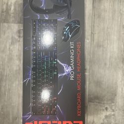 Keyboard, Mouse, And Headset Bundle 