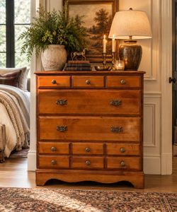 Solid Wood Dresser | 34” Tall × 30” Wide | Ralph Lauren Style