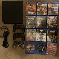 PS4 slim 1TB 12 Games $190