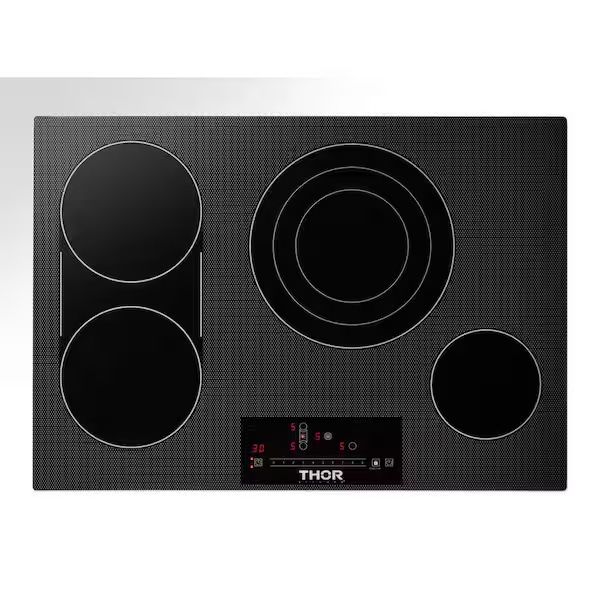 Thor Kitchen 30 in. Radiant Electric Cooktop in Black with 4 Ele Price-520$ New