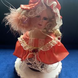 Porcelain  Girl  Musical  Carousel   Vintage