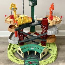 Thomas & Friends Trains Harold Helicopter Cranes Super Tower Playset GXH09
