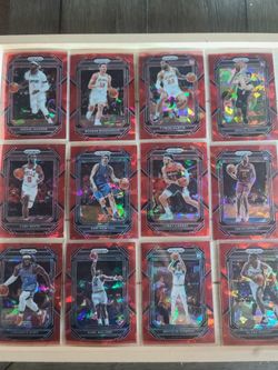 Red Ice Prizm Basketball Cards 22-23