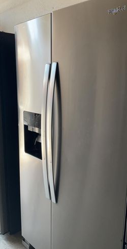 Whirlpool Side-by-Side Stainless Steel Refrigerator Fridge
