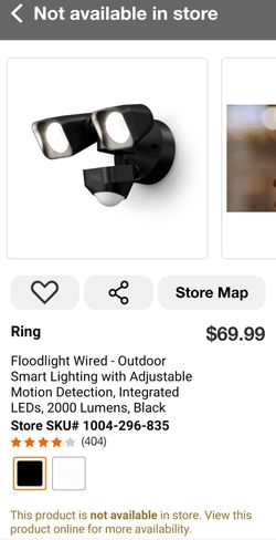 BRAND NEW Ring Smart Lighting Motion Activated Outdoor Floodlight Wired