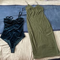 charlotte russe body suit & dress 