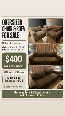 Chair & Sofa For Sale
