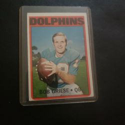 Bob Griese 1972 Perfect Season Card