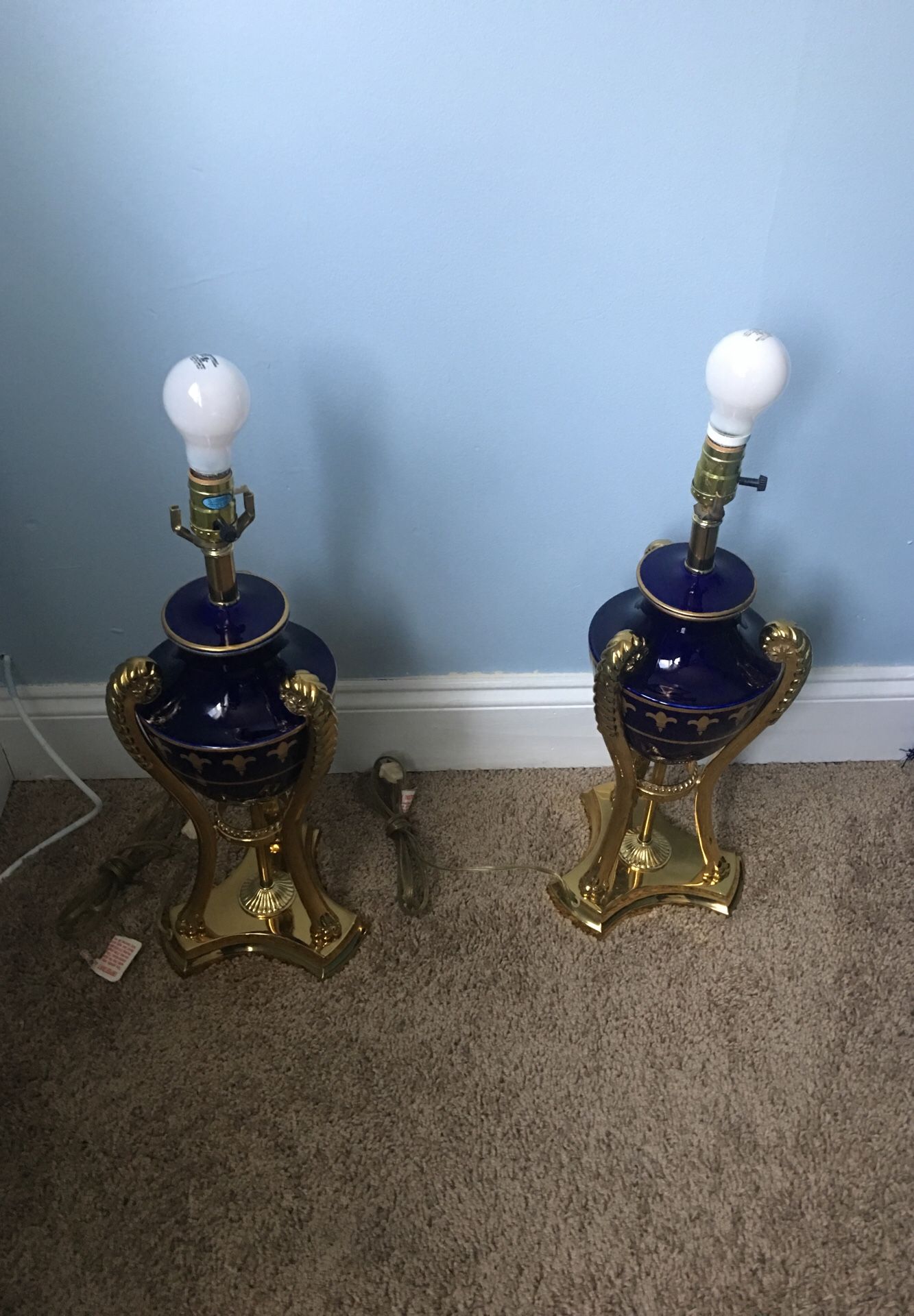 Classical brass lamps